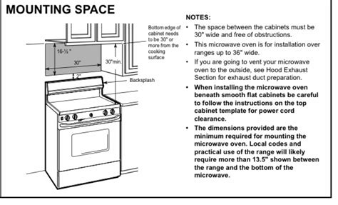 clearance for gas stove
